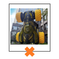 Fabs World stuntauto rood